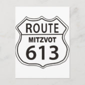 Route Mitzvot 613 Briefkaart (Voorkant)