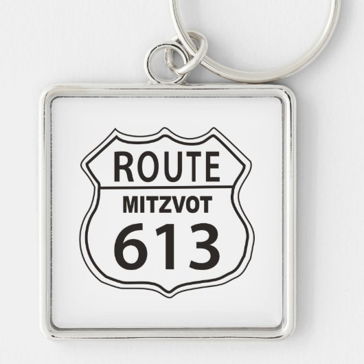 Route Mitzvot 613 Sleutelhanger (Voorkant)