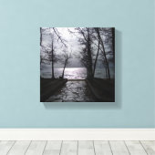 Route naar Lake Tahoe Canvas Afdruk (Insitu (Houten vloer))