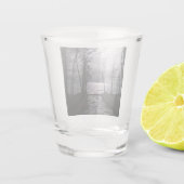 Route naar Lake Tahoe Shot Glas (Achterkant)