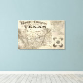 Route naar Texas Canvas Afdruk (Insitu (Houten vloer))