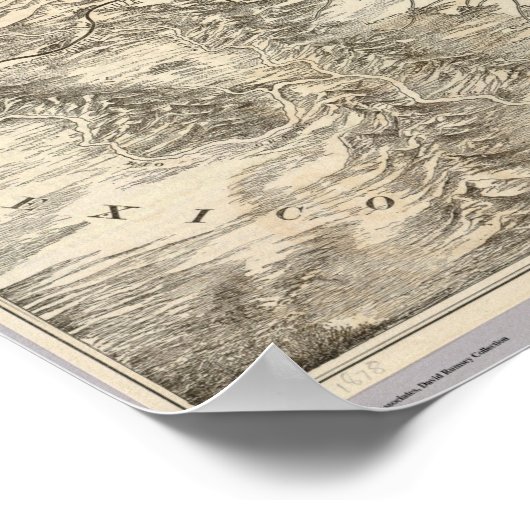 Route naar Texas Poster (Hoek)