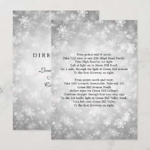 Route naar Zilveren Winter Wonderland Kaart