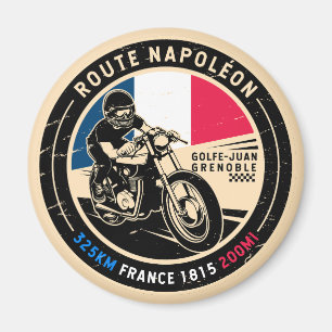 Route Napoleon Frankrijk     Motorfiets Magneet