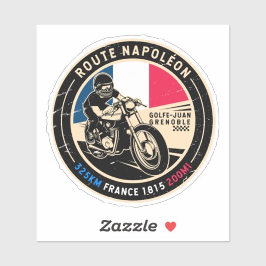 Route Napoleon Frankrijk | | Motorfiets Sticker (Vel)
