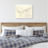 Route of the California Limited Canvas Afdruk (Insitu (Slaapkamer))