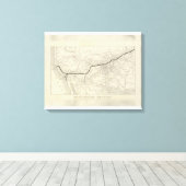 Route of the California Limited Canvas Afdruk (Insitu (Houten vloer))
