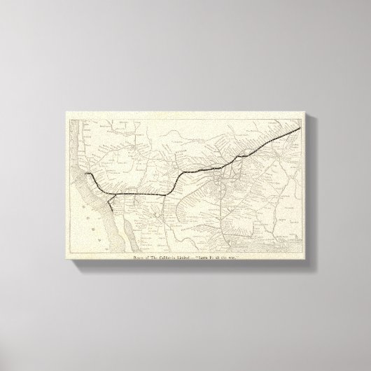 Route of the California Limited Canvas Afdruk (Voorkant)