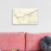 Route of the California Limited Canvas Afdruk (Insitu (Woonkamer))