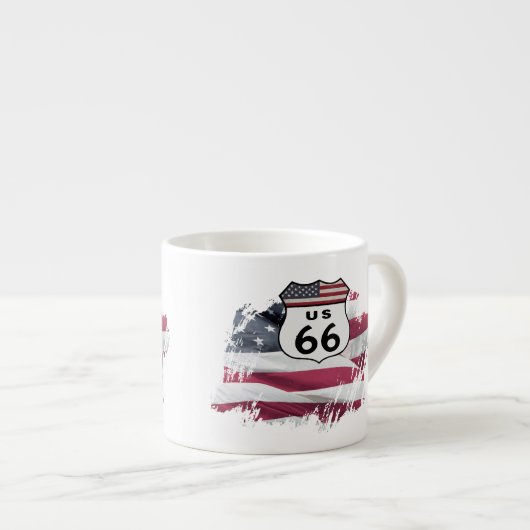  route US 66 Espresso Kop (Voorkant rechts)