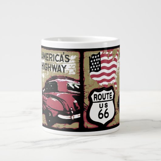  route US 66 Grote Koffiekop (Voorkant)