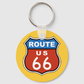 Route US 66 Sign Sleutelhanger
