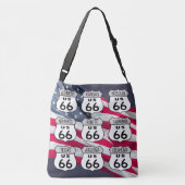 Route US 66 Signs Crossbody Tas (Achterkant)