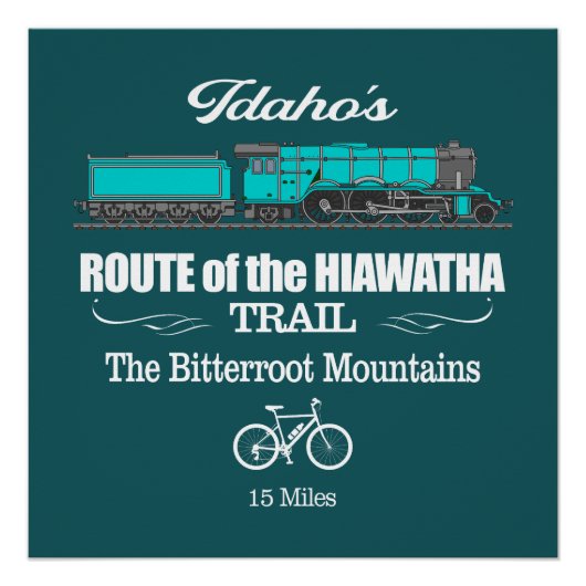 Route van de Hiawatha (RT2) Perfect Poster (Voorkant)