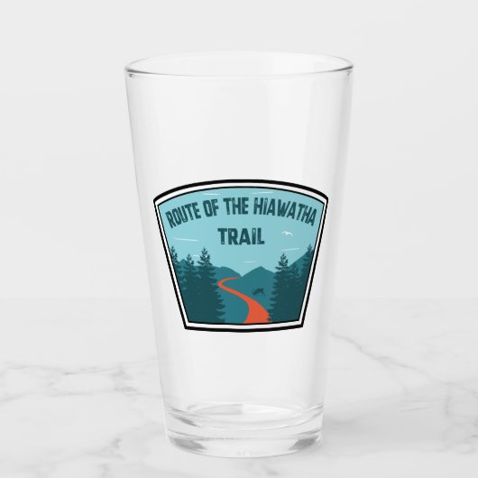 route van het hiawatha-spoor glas (Voorkant)