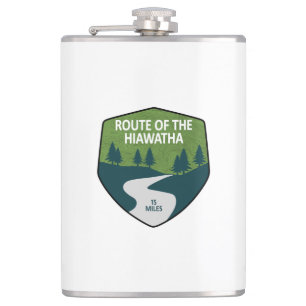 route van het hiawatha-spoor heupfles