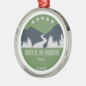 route van het hiawatha-spoor metalen ornament (Links)