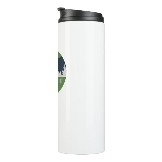 route van het hiawatha-spoor thermosbeker (Geroteerd rechts)