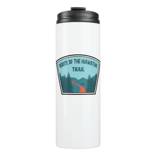 route van het hiawatha-spoor thermosbeker (Voorkant)