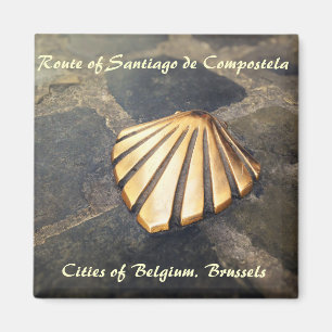 Route van Santiago de Compostela Magneet