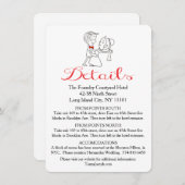 Routebeschrijving Bruid & bruidegom Zwart-wit brui Informatiekaartje (Voorkant / Achterkant)