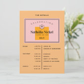 Routebeschrijving Champagne Toast Kaart (Staand voorkant)