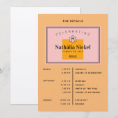 Routebeschrijving Champagne Toast Kaart (Voorkant / Achterkant)