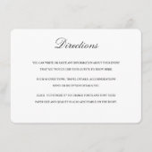 Routebeschrijving Kaart met Kaart in Zwart & Wit (Voorkant)