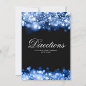 Routebeschrijving Twinkelende Lichten Saffierblauw Kaart (Achterkant)