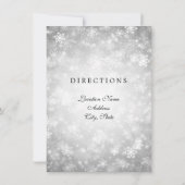 Routebeschrijving Zilveren Winter Wonderland Kaart (Achterkant)