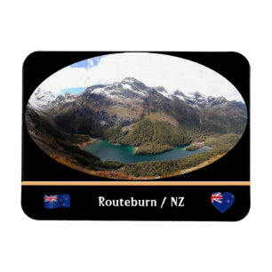Routeburn Track, Meckenzie-wandeling / Nieuw-Zeela Magneet