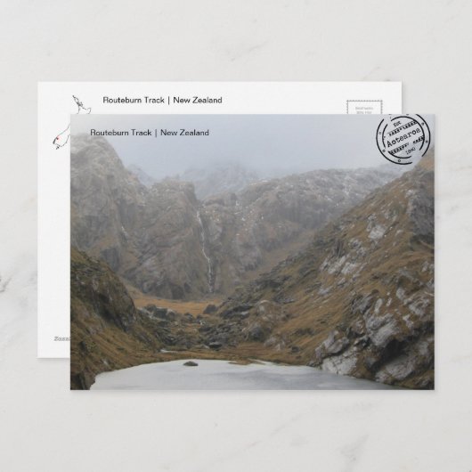 Routeburn Track (Neuseeland) Postkarte Briefkaart (Voorkant / Achterkant)