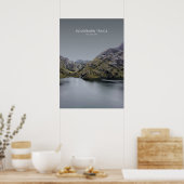 Routeburn Track, New Zealand Travel Illustration Poster (Keuken)
