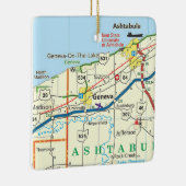  routekaart Genève Ohio Keramisch Ornament (Rechts)
