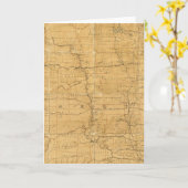 Routekaart na het grondgebied van Dakota Kaart (Gele Bloem)