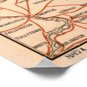 routekaart New York (1917) Poster (Hoek)