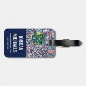 Routekaart Rome Italië Bagagelabel (Achterkant horizontaal)