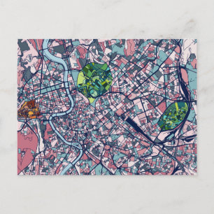 Routekaart Rome Italië Briefkaart