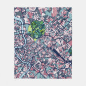 Routekaart Rome Italië Fleece Deken (Voorkant)