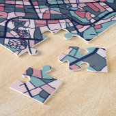 Routekaart Rome Italië Legpuzzel (Zijkant)