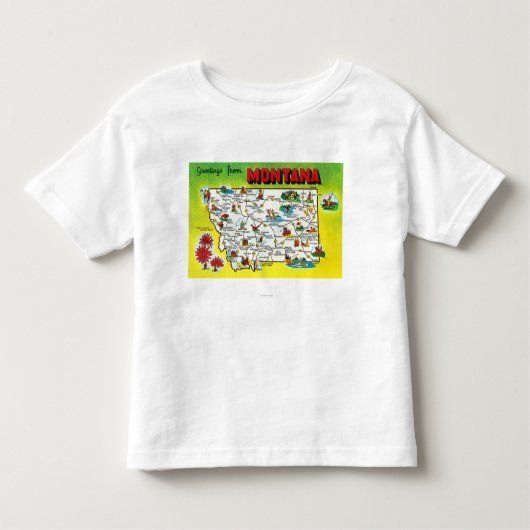Routekaart van de staat, groeten van kinder shirts (Voorkant)