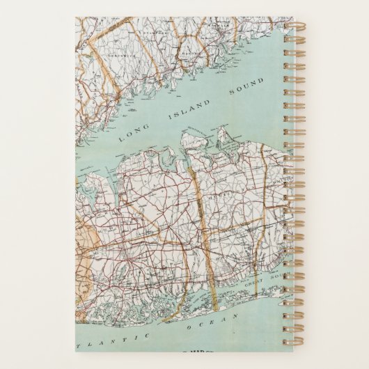 Routekaart van het New York District Travel Journa Planner (Achterkant)