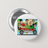 Routekaart voor Amerika Ronde Button 5,7 Cm (Voorkant /achterkant)