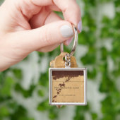 Routekaart voor Dakota Territory Sleutelhanger (Hand)