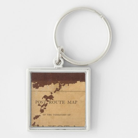 Routekaart voor Dakota Territory Sleutelhanger (Voorkant)