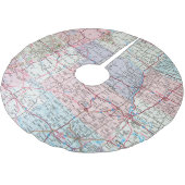 routekaart voor midwest-amerika kerstboom rok (Gekanteld)