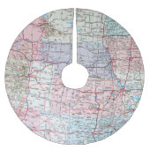 routekaart voor midwest-amerika kerstboom rok (Voorkant)