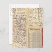 Routekaart voor Oregon Briefkaart (Voorkant / Achterkant)