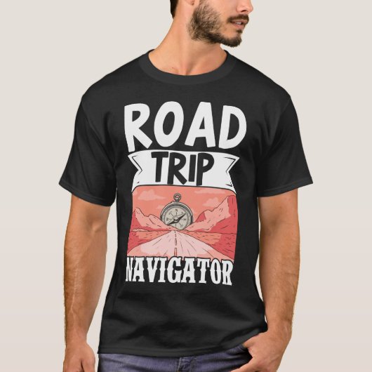 Routekaart voor reisnavigatie t-shirt (Voorkant)