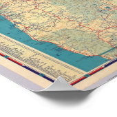 Routekaart voor westerne staten poster (Hoek)